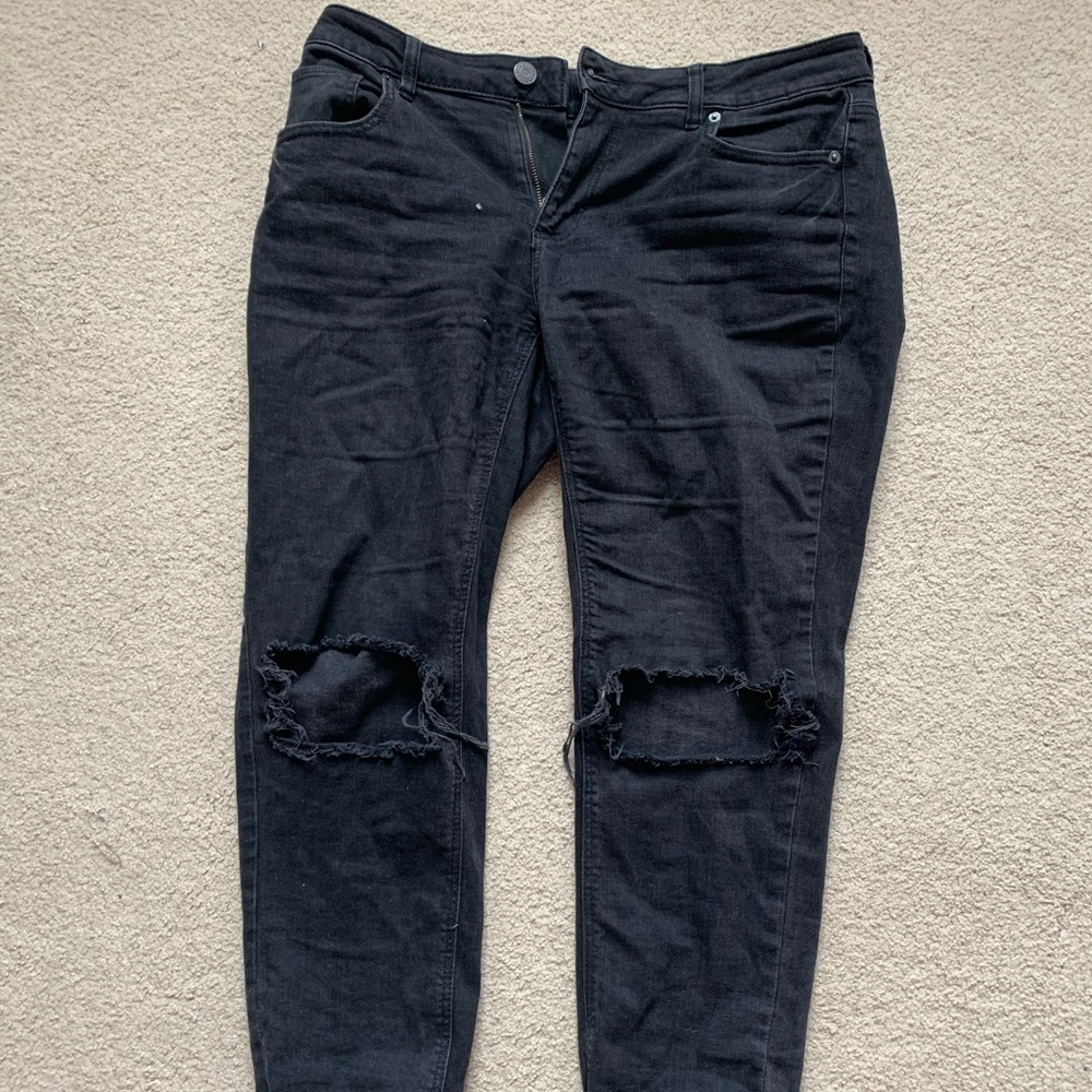 Garage black mom jeans